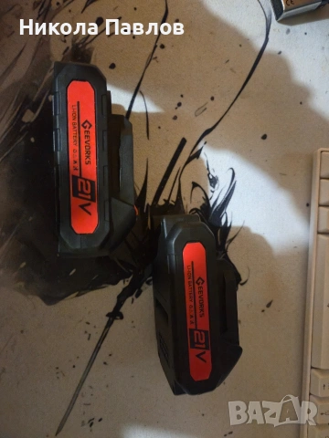 2 батерии Geevorks 21V 1300mAh + зарядно – чисто нови, снимка 3 - Друга електроника - 53818468