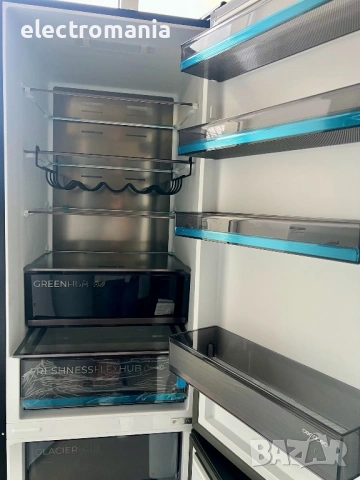 НЕУПОТРЕБЯВАН!!!хладилник с фризер Cecotec Bolero Combi 456 DarkC Total No Frost, снимка 7 - Хладилници - 53895465