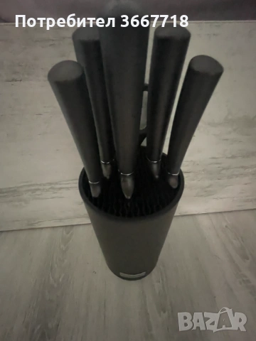 Неупотребяван комплект ножове Berlinger със стойка 7 части, снимка 4 - Прибори за хранене, готвене и сервиране - 54234763