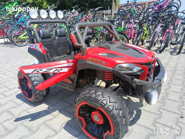 SAFARI двуместен акумулаторен джип JAKARTA 4x4 червен, снимка 7 - Детски велосипеди, триколки и коли - 53569417