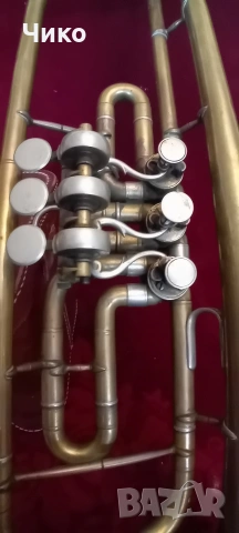 Английски тромпет с машинки, снимка 3 - Духови инструменти - 53711891