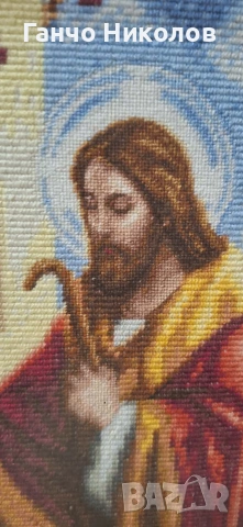 Гоблен "Иисус Христос стои на вратата и чука", снимка 4 - Гоблени - 53807698