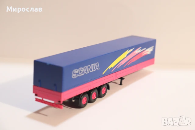 WIKING H0 1/87 SCANIA РЕМАРКЕ ВЛЕКАЧ МОДЕЛ КАМИОН, снимка 4 - Колекции - 50823094