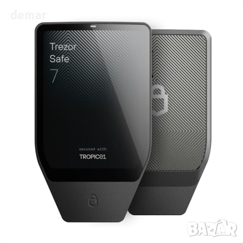 Trezor Safe 7 - хардуерен крипто портфейл с Bluetooth, сензорен екран