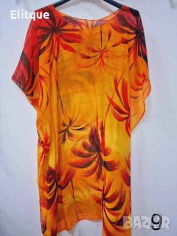 Дамска плажна туника с изкусителни принтове, снимка 5 - Туники - 52888927