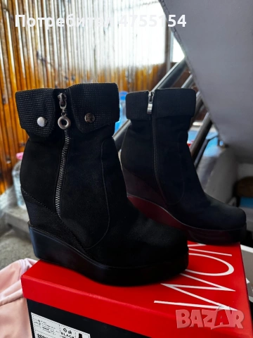 Дамски черни боти , снимка 4 - Дамски боти - 53711865