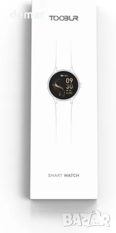 Смарт часовник TOOBUR за жени, Android и iOS, отговаряне/осъществяване на повиквания, IP68, черен, снимка 10 - Смарт часовници - 50256822