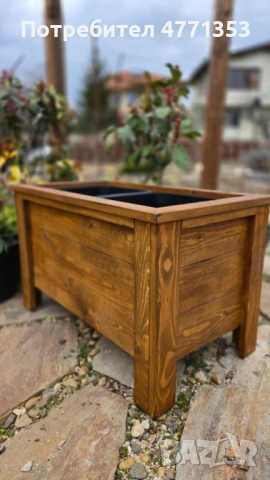 Дървени кашпи/саксии/плантери за двор, градина или тераса, снимка 6 - Саксии и кашпи - 53906114
