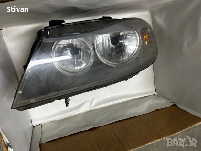 BMW E90 ляв фар – работещ, за ремонт / части (има забележки), снимка 2 - Части - 54060884