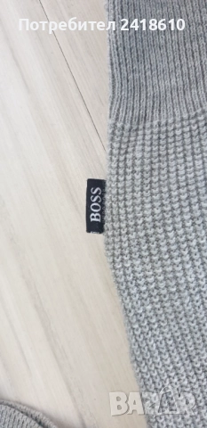 Hugo Boss Famoso Wool / Cotton  Half Zip Jumper Mens Size XL НОВО!ОРИГИНАЛ! Мъжкa Жилетка  с 3/4 Цип, снимка 8 - Пуловери - 52614467