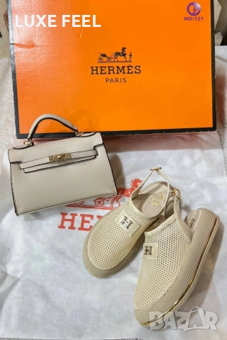 HERMES 💎Дамски Сандали 36-41, снимка 3 - Сандали - 54220419