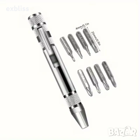 Джобна отвертка тип “Химикал” 8 в 1, снимка 5 - Други стоки за дома - 53387777