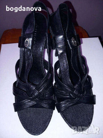 Guess, чисто нови елегантни обувки на ток от естествена кожа