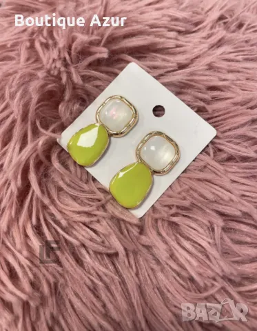 Обеци LFS Eternal Elegance Green , снимка 3 - Обеци - 50328406