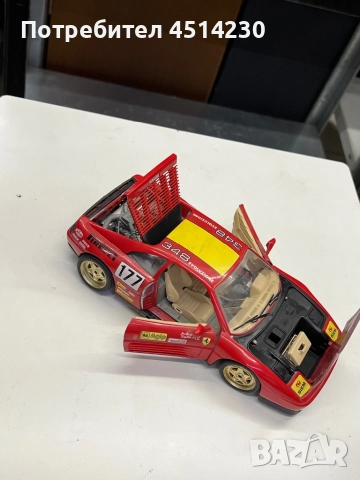 Колекционерски модел Ferrari 348 Evoluzione – мащаб 1:18, снимка 5 - Колекции - 52304814