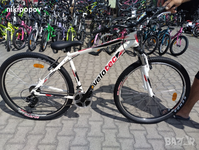 SPRINT Алуминиев велосипед 29" Velotec PRO бял/червен, снимка 2 - Велосипеди - 53563868