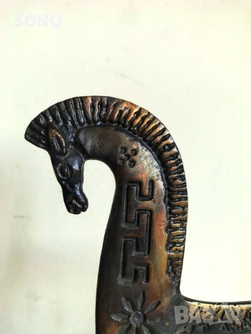 Уникална Бронзова Статуетка - Кон (Етруско Изкуство), снимка 2 - Антикварни и старинни предмети - 54067195