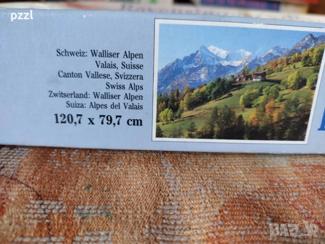 Пъзел "Swiss Alps” Ravensburger 1994г. 3000 части, снимка 3 - Пъзели - 53696093
