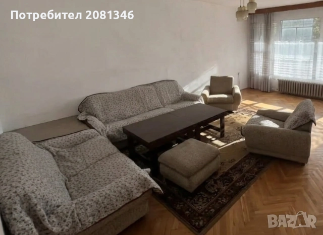 Запазена холна гарнитура с 2 фотьойла и табуретка