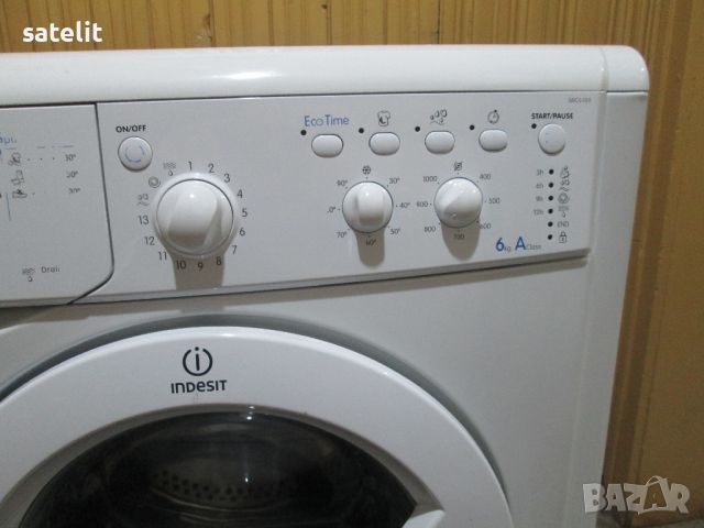 Продавам пералня INDESIT IWC6103 запазена за части или ремонт, снимка 3 - Перални - 45498170