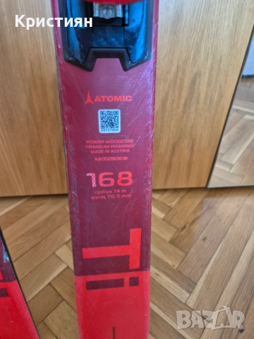 Слаломни ски Atomic Redster Ti 168cm R14, снимка 3 - Зимни спортове - 52688429