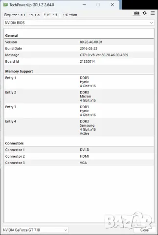 Видео карта NVidia GeForce Asus GT710 HDMI 2048MB GDDR3 64bit PCI-E, снимка 12 - Видеокарти - 49394431