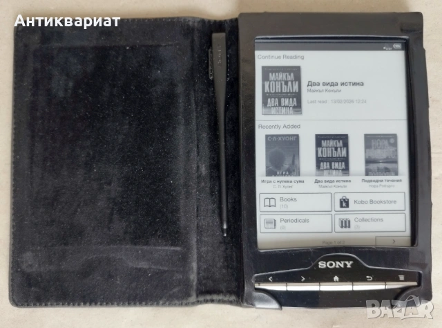 Eлектронен четец / e-Reader Sony PRS-T1 / 6" E-ink / 2GB / Wi-Fi / mp3 Audio / micro SD, снимка 5 - Електронни четци - 47270009