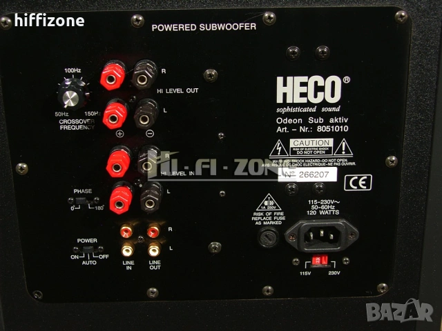 Субуфер Heco sub 8051010 , снимка 9 - Тонколони - 53441505