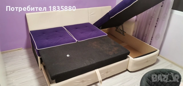 ЪГЛОВ ДИВАН - ЛЕГЛО , снимка 3 - Дивани и мека мебел - 53065863