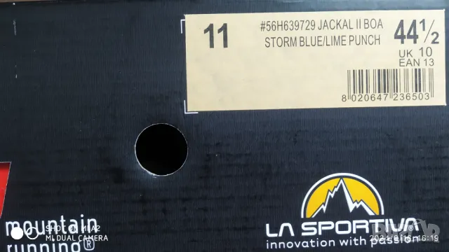 La Sportiva Jackal 2 Boa Storm Blue/Lime Punch 43 и 44,5, снимка 13 - Маратонки - 47258710