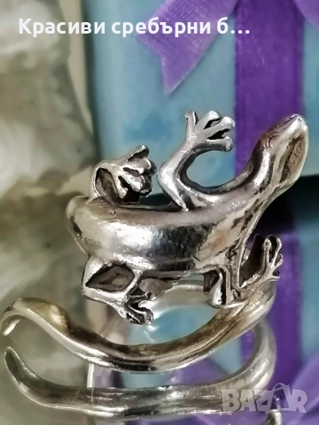 Регулируем сребърен пръстен , лесно оразмерим , снимка 3 - Пръстени - 53892463
