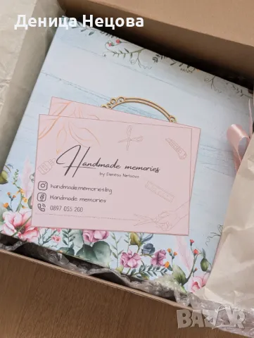 Ръчно изработен семеен албум за снимки Флорален, снимка 11 - Подаръци за жени - 49736574