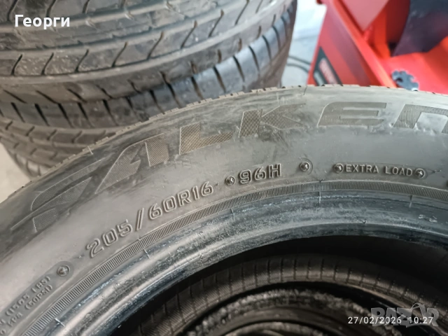 4бр.зимни гуми 205/60/16 Falken, снимка 2 - Гуми и джанти - 53663675
