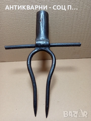 Стара Ръчно Кована Вила За Цвекло., снимка 5 - Антикварни и старинни предмети - 51302804