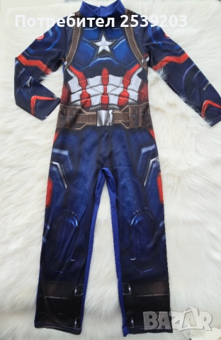 Костюм MARVEL Капитам Америка 7-8 години, снимка 6 - Други - 52061543