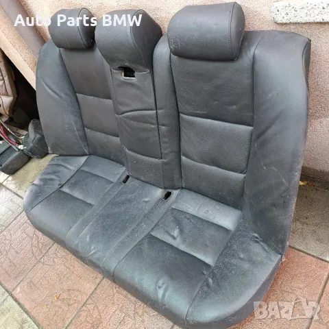 Задни седалки BMW E60 Задна седалка БМВ Е60 Кожен салон, снимка 2 - Части - 50416109