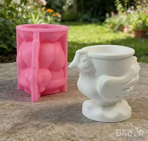 Молд кашпа пиле, снимка 7 - Форми - 50991822