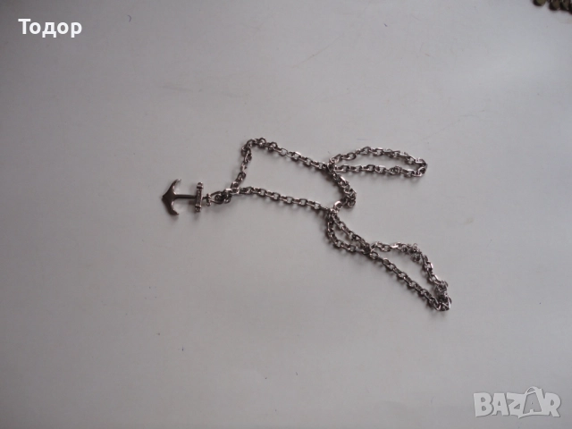 Масивен синджир медальон с котва от медицинска стомана , снимка 4 - Колиета, медальони, синджири - 52668449