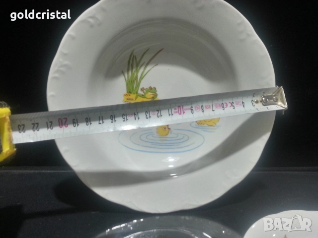 Стар български порцелан детски комплект , снимка 2 - Антикварни и старинни предмети - 52923460