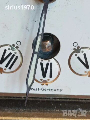 източно германски паркетен малък часовник работещ, снимка 4 - Стенни часовници - 50475281