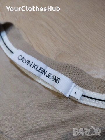 Calvin Klein Jeans L size Мъжка тениска, снимка 4 - Тениски - 53273498