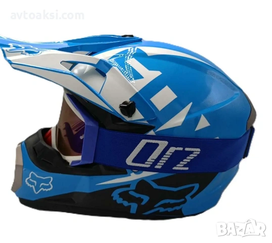 Детско юношеска кросова каска FOX/Red Bull с очила, снимка 7 - Аксесоари и консумативи - 53696020