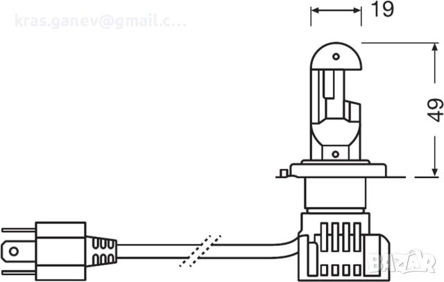 OSRAM Night Breaker H4 LED за мотоциклети, до 230% повече яркост, снимка 6 - Части - 45211296