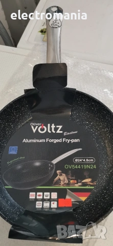 тиган Oliver Voltz OV54419N, мраморно покритие, индукция, снимка 6 - Съдове за готвене - 52469187