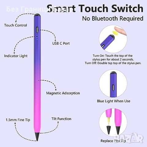 Нова писалка стилус за таблет iPad прецизен връх Писане/рисуване Айпад, снимка 5 - Друга електроника - 45174831