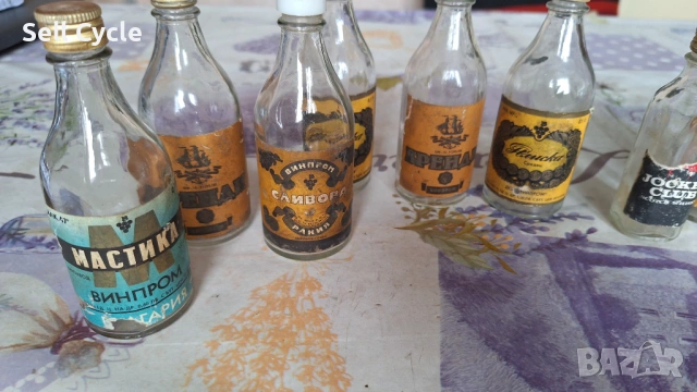 ✅СТЪКЛЕНИ ШИШЕНЦА - 100 МЛЛ. ВИНПРОМ❗, снимка 2 - Антикварни и старинни предмети - 53052230
