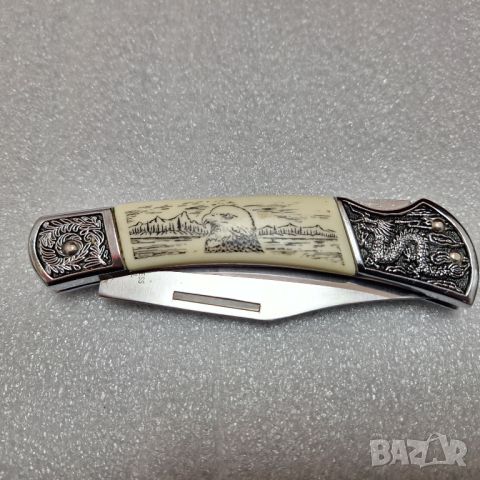 Колекционерски сгъваем джобен нож "Американски орел", снимка 10 - Ножове - 45994612