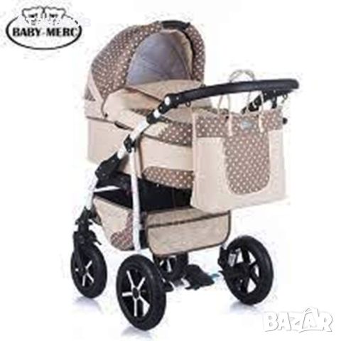 Бебешка количка Baby Merc Q7 Delux/Mailo, снимка 5 - Детски колички - 45581401