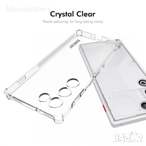 ENKAY HAT PRINCE Прозрачен Калъф за ZTE nubia RedMagic 11 Air 5G - TPU, Подсилени ъгли, Прозрачен, снимка 5 - Калъфи, кейсове - 53944987