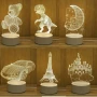 Холограмна 3D LED нощна лампа, снимка 8